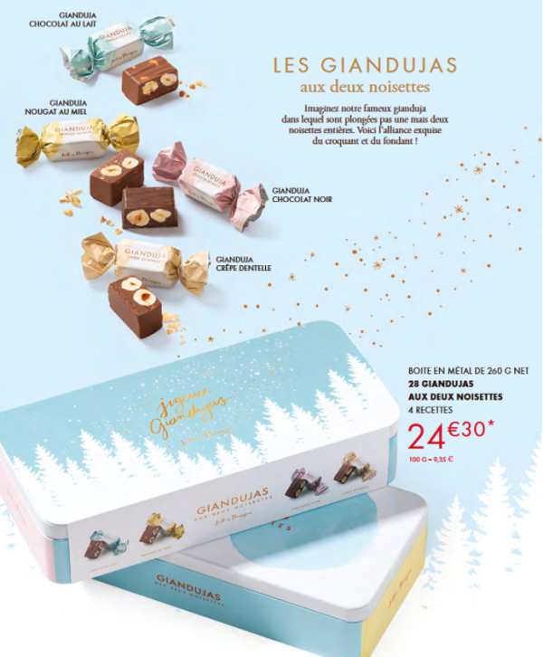 Les Gianduja aux deux noisettes